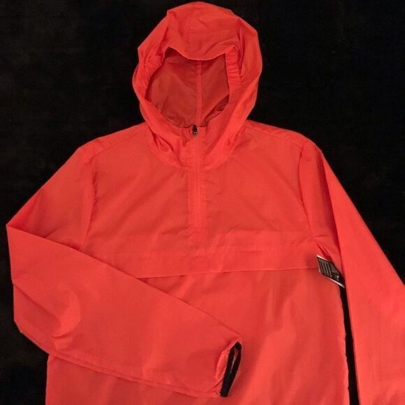 Orange Wind Breaker/Rain slicker SIZE LARGE NWT - Picture 1 of 2